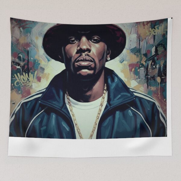 Item preview, Golden Era DJ Turntablist Portrait - Abstract Graffiti Hip Hop Style designed and sold by Art's Diner.