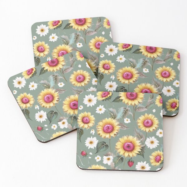 Item preview, style yellow sunflowers designed and sold by Nice-patterns.