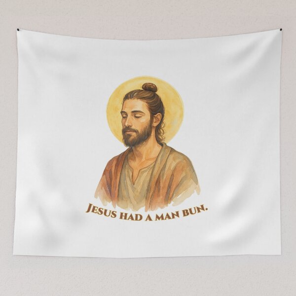 Item preview, Jesus had a man bun. designed and sold by gahteeriffico.