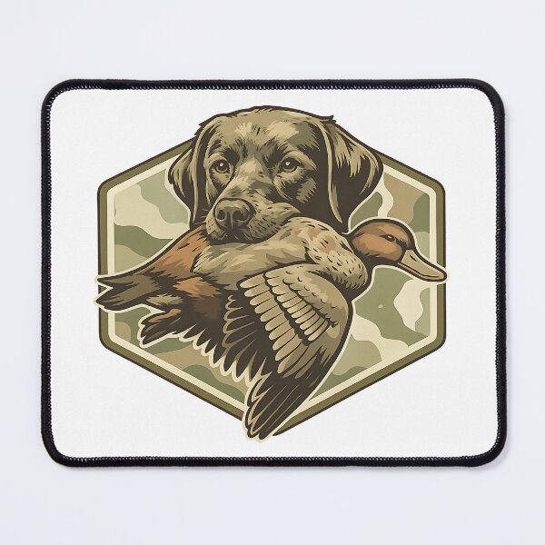 Item preview, Camo Hunting Dog with Duck designed and sold by stephenflashart.