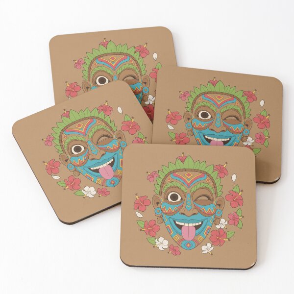Item preview, Tropical Mischief: PNG-Inspired Mask Art designed and sold by DiiStyle.
