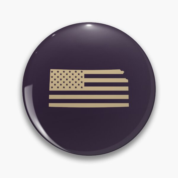 Item preview, Kansas USA Flag Silhouette – Stars and Stripes State Outline designed and sold by Paper Drip.