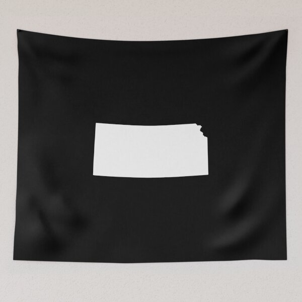 Item preview, Kansas Map Silhouette – Minimal White designed and sold by Paper Drip.