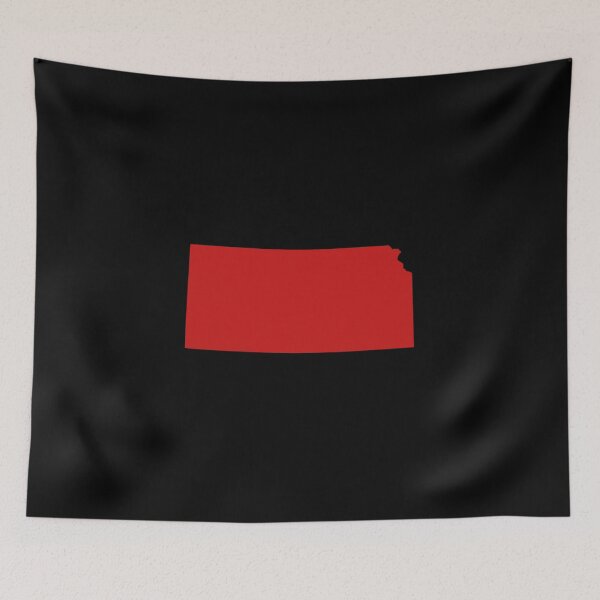 Item preview, Kansas Map Silhouette – Minimal Red designed and sold by Paper Drip.
