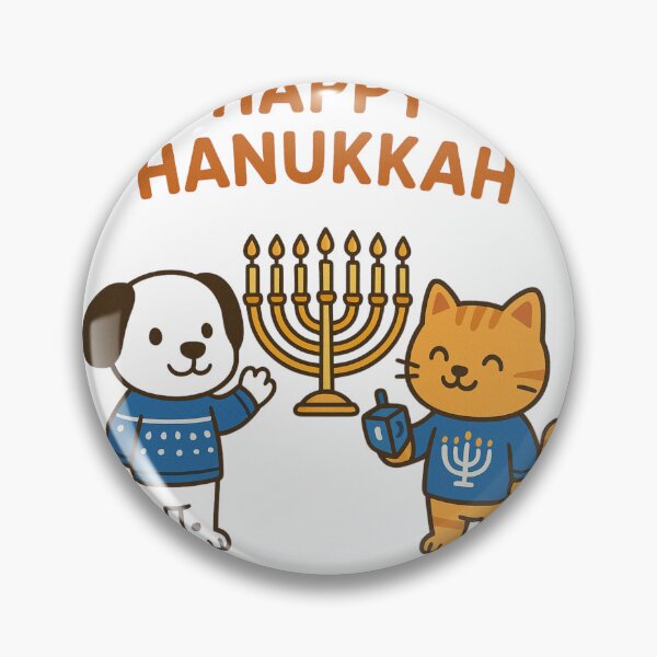 Item preview, Happy Hanukkah Dog & Cat designed and sold by Dani's Designs!.