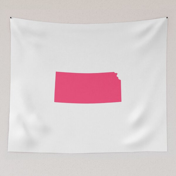 Item preview, Kansas Map Silhouette – Minimal Pink designed and sold by Paper Drip.
