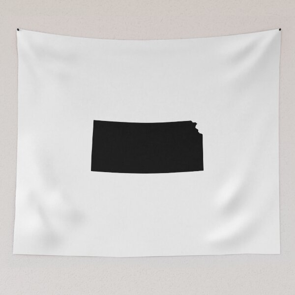 Item preview, Kansas Map Silhouette – Minimal Black designed and sold by Paper Drip.