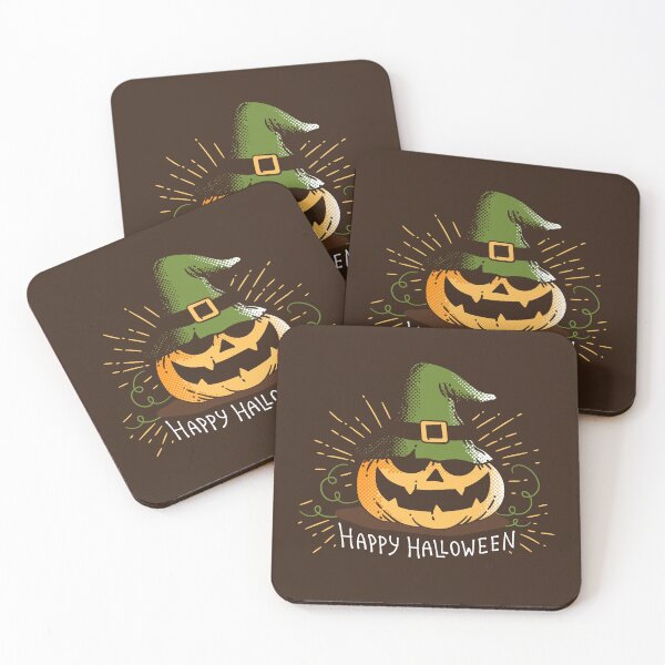 Item preview, Retro pumpkin with witch's hat – Happy Halloween designed and sold by dreiundzwanzig.