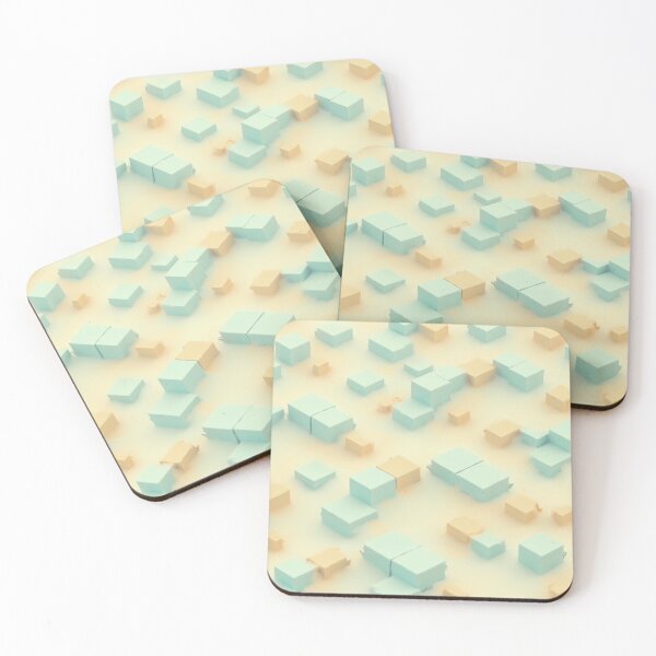 Item preview, Abstract 3D Pastel Cubes: A Minimalist Geometric Background designed and sold by RudArtAI.