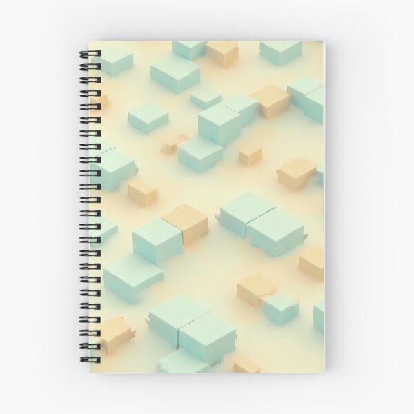Item preview, Abstract 3D Pastel Cubes: A Minimalist Geometric Background designed and sold by RudArtAI.