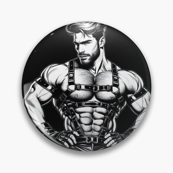 Item preview, Gay Gods - Captain Cruz Leather Bar Pride Berlin Graphic Design designed and sold by ItsAKinkThing.