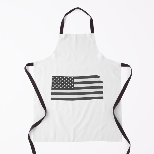 Artikelvorschau, Kansas State Stars & Stripes Silhouette – Schwarzweiß entworfen und verkauft von Paper Drip.