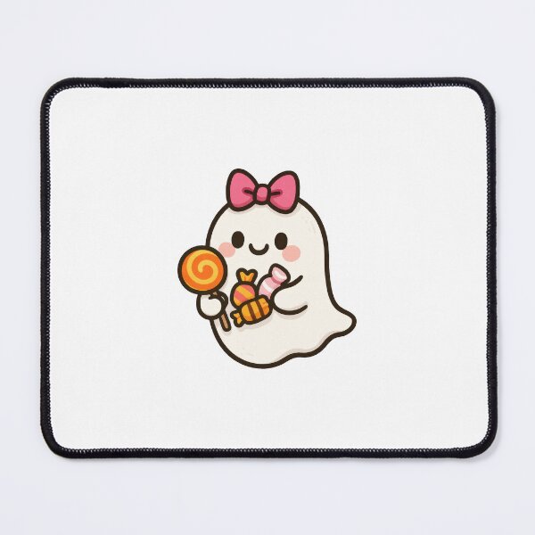 Item preview, Cute ghost girl with candy – Kawaii Halloween designed and sold by dreiundzwanzig.