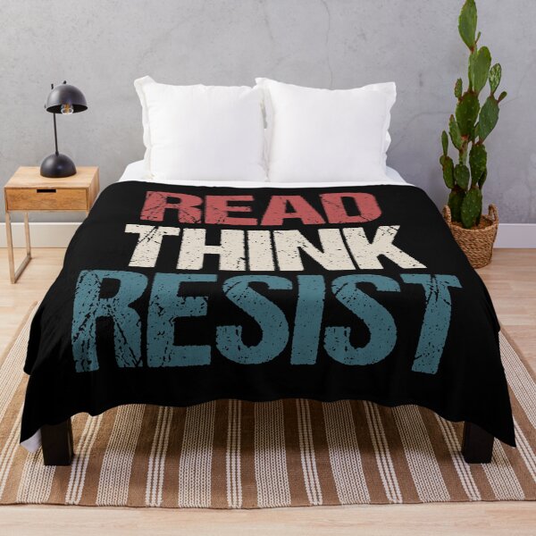 Item preview, Read Think Resist, Anti Trump, Resist Trump, Protest Trump, USA Flag, Political, Anti Republican designed and sold by toongstudio.