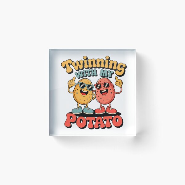 Item preview, Copy of Twinning With My Bro Potato - Funny Retro Matching Design designed and sold by Marcite.