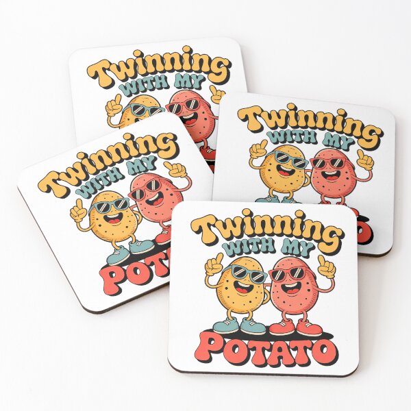 Item preview, Copy of Twinning With My Bro Potato - Funny Retro Matching Design designed and sold by Marcite.