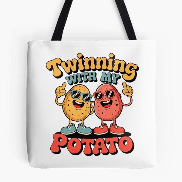 Item preview, Copy of Twinning With My Bro Potato - Funny Retro Matching Design designed and sold by Marcite.