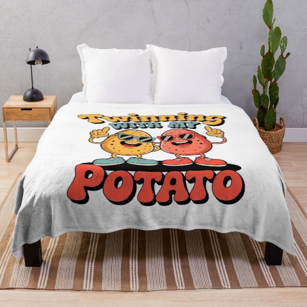Item preview, Copy of Twinning With My Bro Potato - Funny Retro Matching Design designed and sold by Marcite.