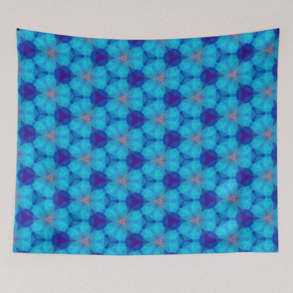 Item preview, orange colorful magenta polygon seamless repeat pattern designed and sold by Abrahamjrnd.
