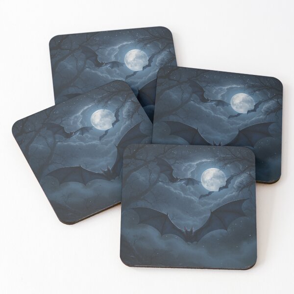 Item preview, Moonlit Flight of the Bats designed and sold by Help De Helpers.