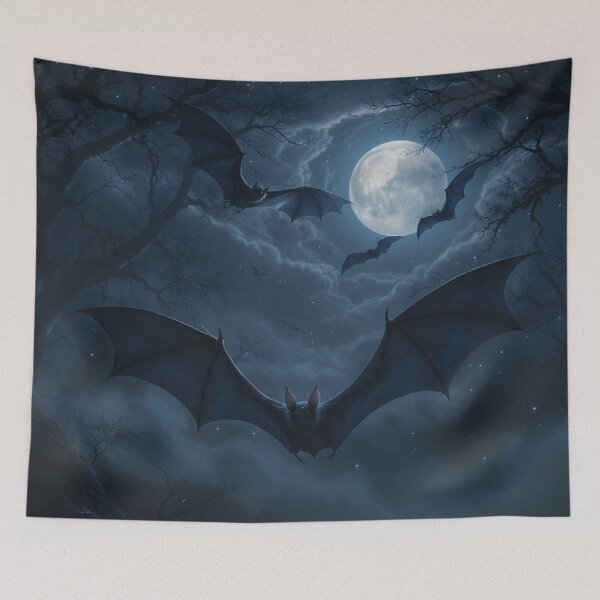 Item preview, Moonlit Flight of the Bats designed and sold by Help De Helpers.