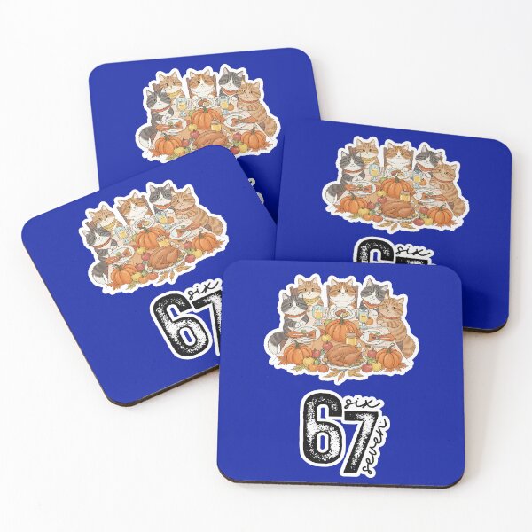 Item preview, 6 7 Cats Thanksgiving   designed and sold by WoodburyLake.