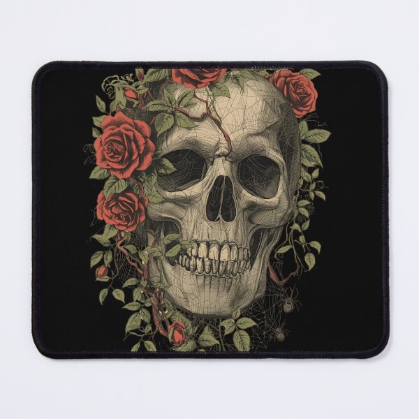 Item preview, Romantic Gothic Skull Artwork designed and sold by ChicTrendz.