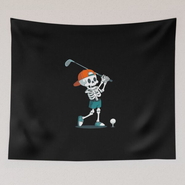 Item preview, Halloween Skeleton Playing Golf Player Men Boys  designed and sold by MicanCuteStore.