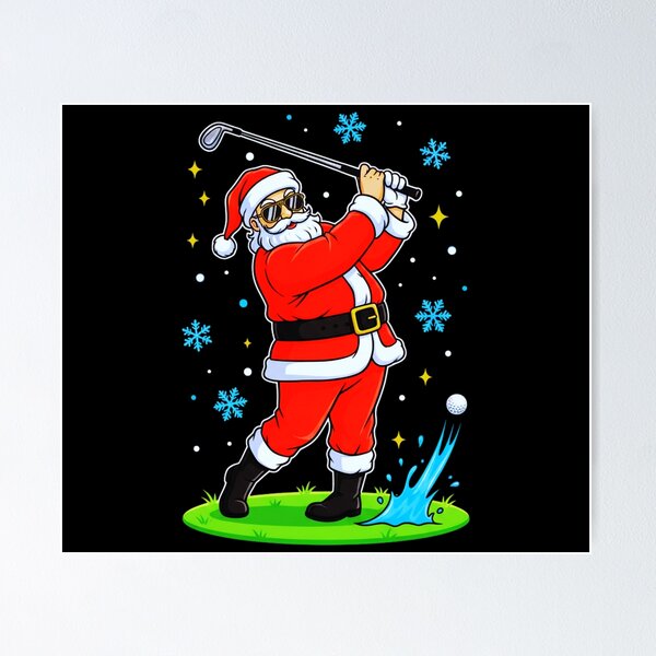 Item preview, Christmas Golf Santa Golfer – Funny Santa Playing Golf Holiday Design designed and sold by Teetreasure2.