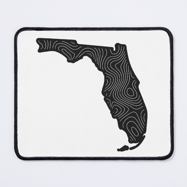 Item preview, Florida Topography - Black designed and sold by HoboSack.