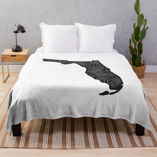 Item preview, Florida Topography - Black designed and sold by HoboSack.