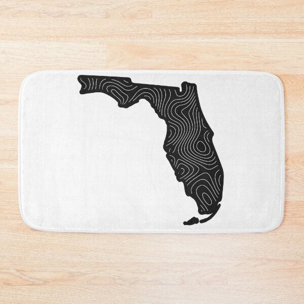 Item preview, Florida Topography - Black designed and sold by HoboSack.
