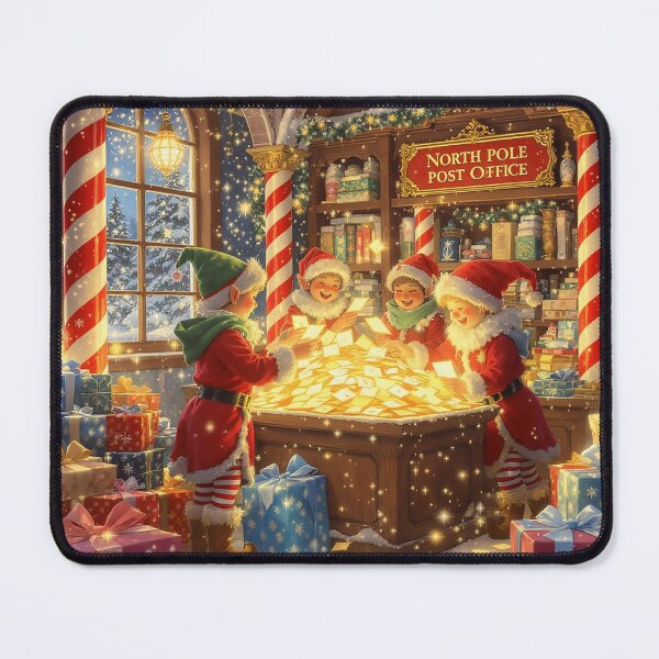 Item preview, North Pole Post Office Christmas Elves Sorting Santa’s Magical Letters designed and sold by acceleratorhams.