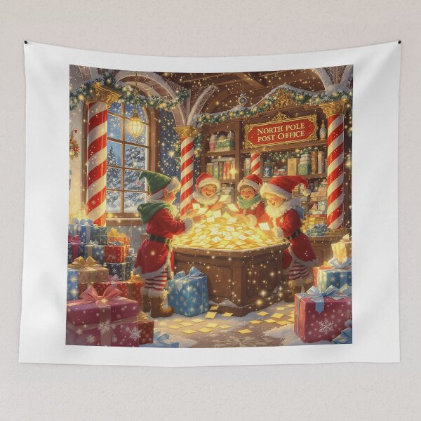 Item preview, North Pole Post Office Christmas Elves Sorting Santa’s Magical Letters designed and sold by acceleratorhams.