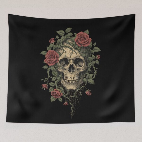 Artikelvorschau, Nature and Decay Vintage Skull entworfen und verkauft von ChicTrendz.