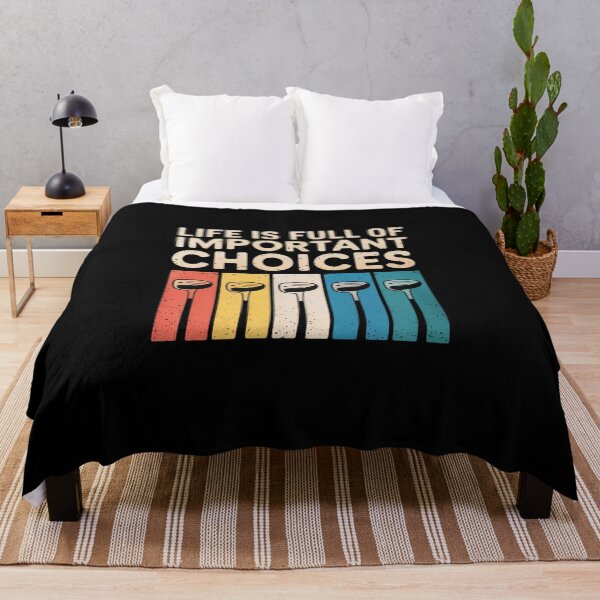 Item preview, Life Is Full Of Important Choices Golf Golfer designed and sold by MicanCuteStore.
