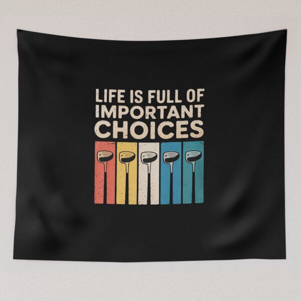 Item preview, Life Is Full Of Important Choices Golf Golfer  designed and sold by MicanCuteStore.