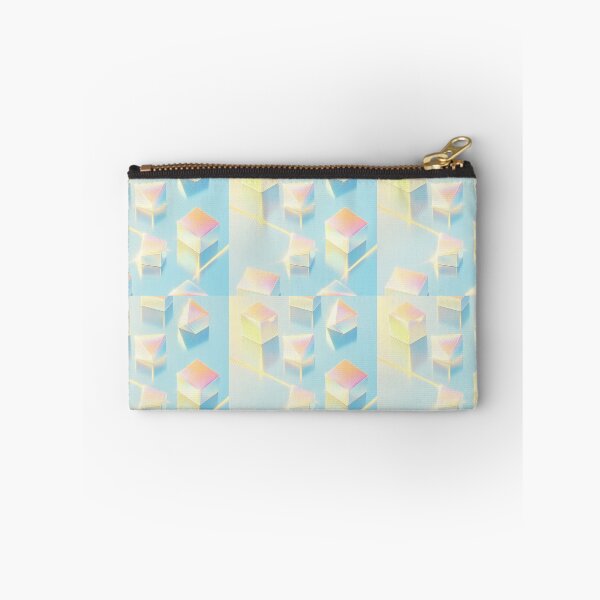 Item preview, Glowing Iridescent Prisms: An Ethereal 3D Pastel Background designed and sold by RudArtAI.