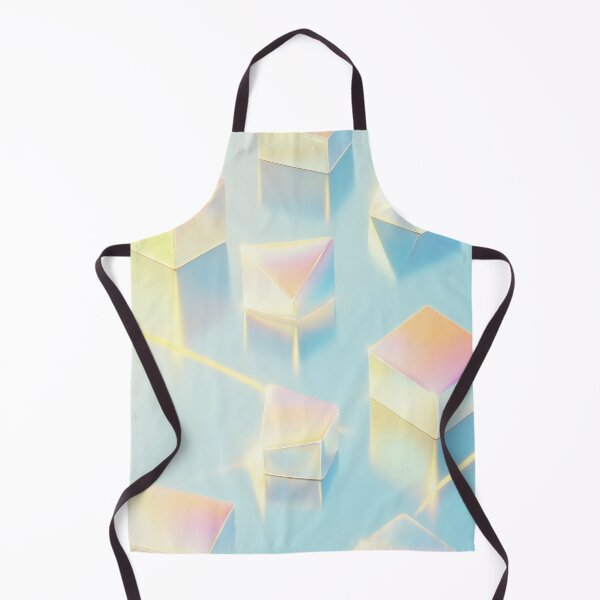 Item preview, Glowing Iridescent Prisms: An Ethereal 3D Pastel Background designed and sold by RudArtAI.