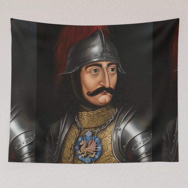 Item preview, Portrait of Vlad Tepes Dracula medieval prince of Wallachia designed and sold by Vintage Designs +.