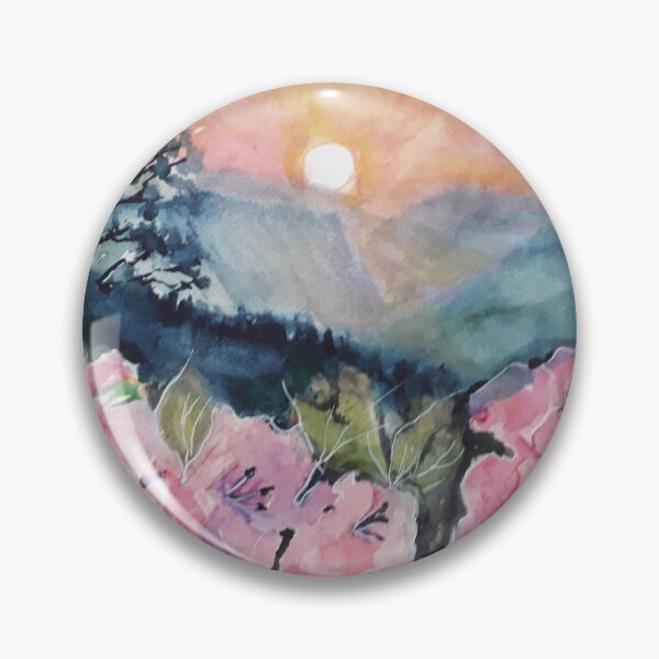 Item preview, Floral landscape at sunset designed and sold by Isabel Alfarrobinha.