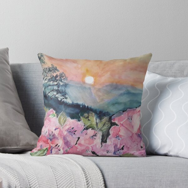 Item preview, Floral landscape at sunset designed and sold by Isabel Alfarrobinha.