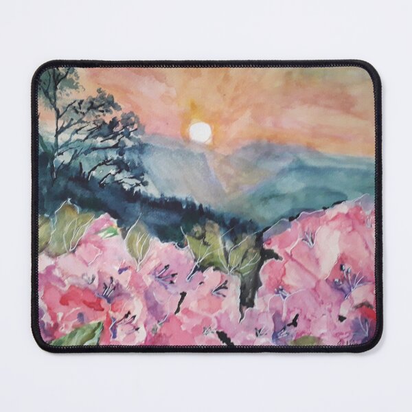 Item preview, Floral landscape at sunset designed and sold by Isabel Alfarrobinha.