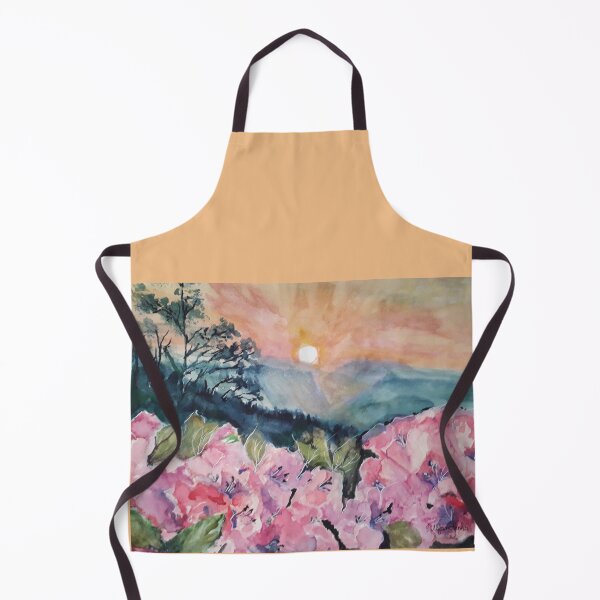 Item preview, Floral landscape at sunset designed and sold by Isabel Alfarrobinha.