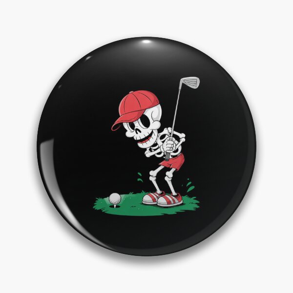 Item preview, Skeleton Playing Golf Halloween Golf Humor  designed and sold by MicanCuteStore.