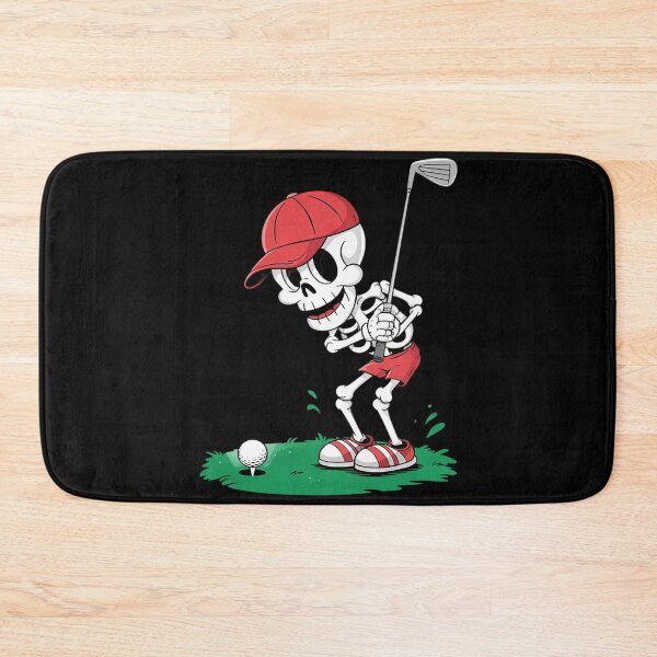 Item preview, Skeleton Playing Golf Halloween Golf Humor designed and sold by MicanCuteStore.