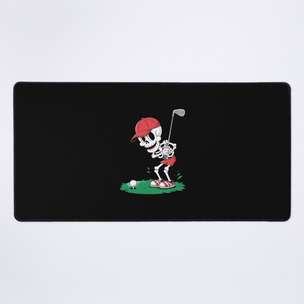 Item preview, Skeleton Playing Golf Halloween Golf Humor  designed and sold by MicanCuteStore.