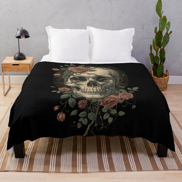 Item preview, Antique Gothic Skull Etching designed and sold by ChicTrendz.