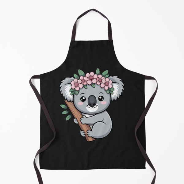 Item preview, Koala with Eucalyptus Flowers | Cute Kawaii Chibi Koala Art designed and sold by ColorSplash123.