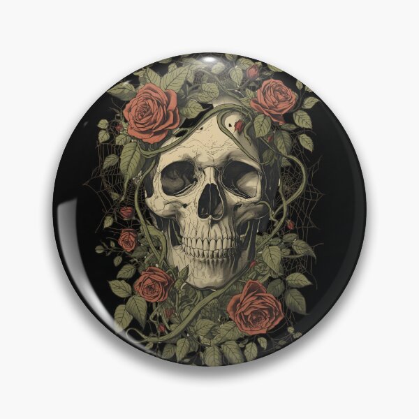 Item preview, Baroque Floral Skull Composition designed and sold by ChicTrendz.